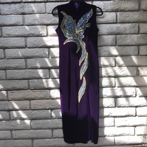 Luscious Vintage Velvet Maxi